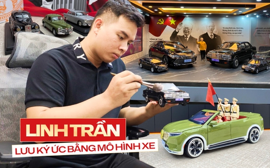 Từ Toyota Crown tới VinFast VF 9: Tay chơi Hà Thành kể chuyện lịch sử bằng mô hình xe