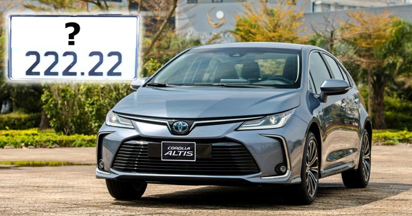 Toyota Corolla Altis 2022 number plate in the second quarter was sold for VND 2.2 billion, equal to 2 “unboxed” Camrys