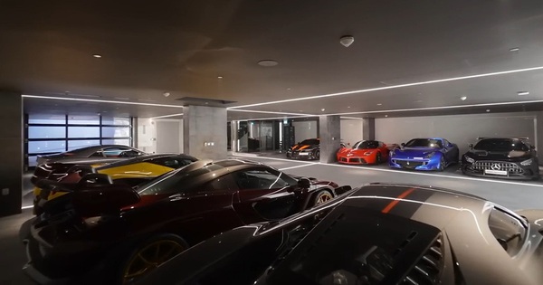 Garage dưới biển với bộ sưu tập siêu xe trị giá 24 triệu USD