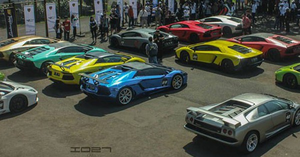 51 siêu xe Lamborghini hội tụ tại Indonesia
