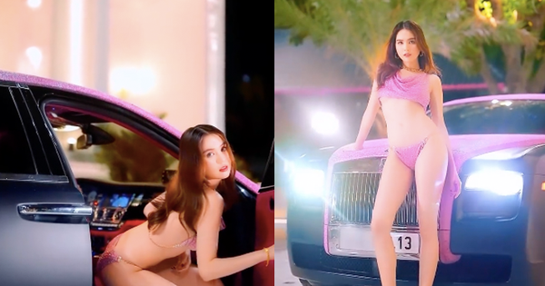 Ngọc Trinh 'đốt mắt' dân mạng với clip hở bạo bên chiếc Rolls-Royce 'Black Pink' - Vimarsana News