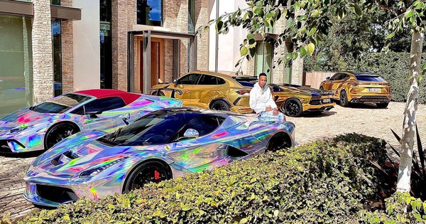 Lamborghini and Ferrari are overwhelming, shiny chrome