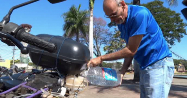No need for gasoline, just 1 liter of dirty water can make this motorbike run for nearly 500 km