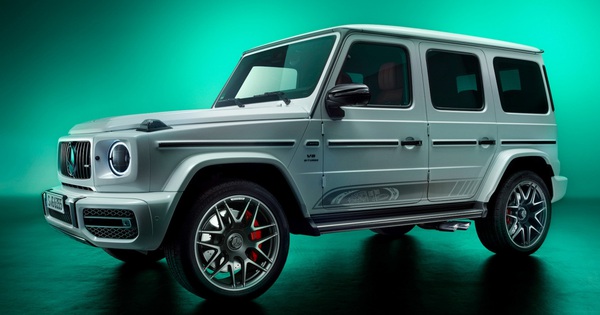 Close-up of Mercedes-AMG G 63 55th Anniversary Edition
