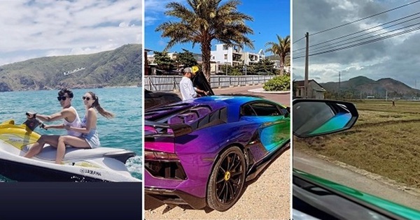 Goalkeeper Bui Tien Dung drives the Lamborghini Aventador SVJ ‘7 colors of the rainbow’ to go to a wedding after parting with the BMW i8 in the quarter sea ‘6666’