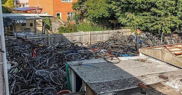 Strange thief keeps more than 500 stolen bicycles in his garden