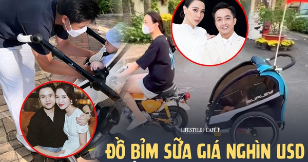 Cuong Do La bought a Bentley for his daughter, young master Phan Thanh took his son for a walk with a stroller 60 million VND