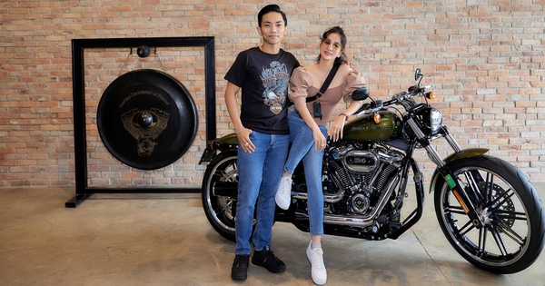 Winning 3 gold medals at the 31st SEA Games, the dancesport grandmaster was rewarded with a hot reward by his wife Harley-Davidson Breakout for nearly 1 billion dong