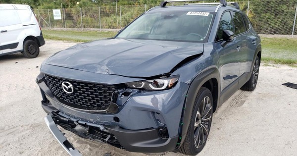 Mazda CX-50 airbag accident is for sale at a higher price than a new car