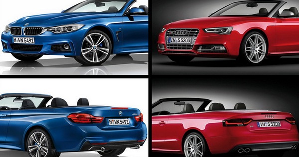 BMW 435i Convertible đọ sức với Audi S5 Cabriolet qua ảnh