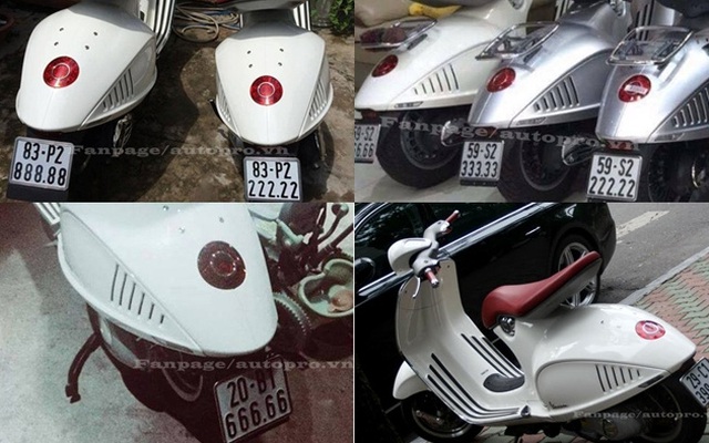 Bộ sưu tập siêu tay ga Vespa 946 biển tứ, ngũ quý đẹp mắt của "tay chơi" Sài Thành Bộ sưu tập siêu tay ga Vespa 946 biển tứ, ngũ quý đẹp mắt của "tay chơi" Sài Thành