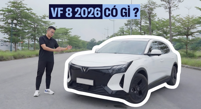 Tất tần tật về VinFast VF 8 2026 sắp ra mắt: Có treo thích ứng, pin ngang VF 6 nhưng đi tận 500 km?