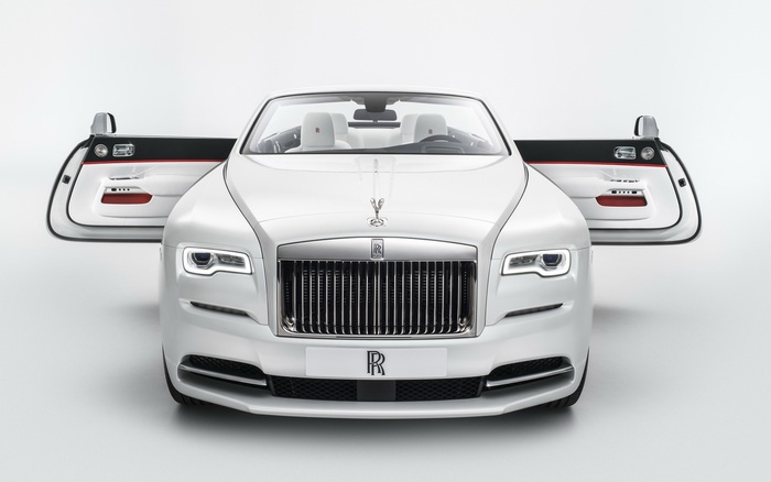 2018 Rolls Royce Dawn  White  Black  MVP Miami Exotic Rentals