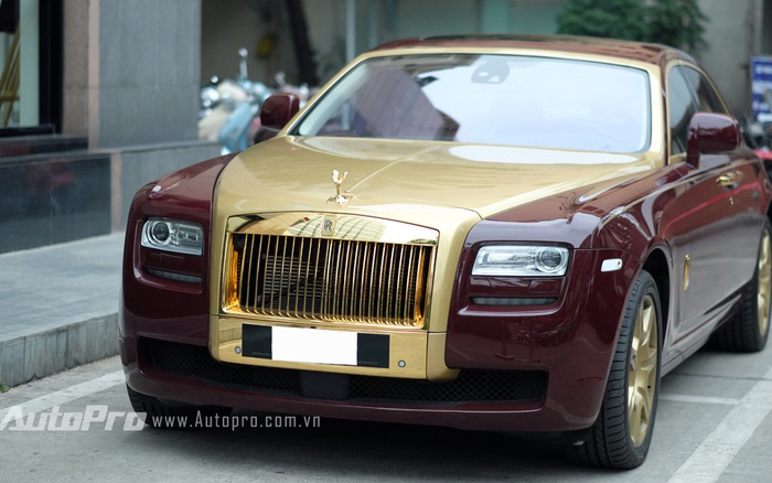 3 triệu USD cho một chiếc RollsRoyce Ghost mạ vàng