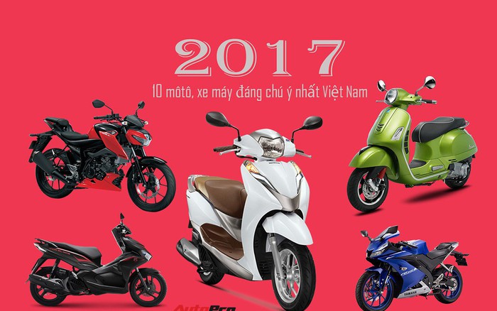 Loạt xe máy mới giá mềm đáng chú ý ra mắt tại Việt Nam trong năm 2017