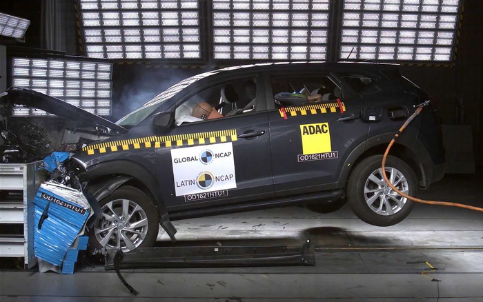  ¿Cómo quedará el Hyundai Tucson de gama baja con solo 2 airbags en un accidente?