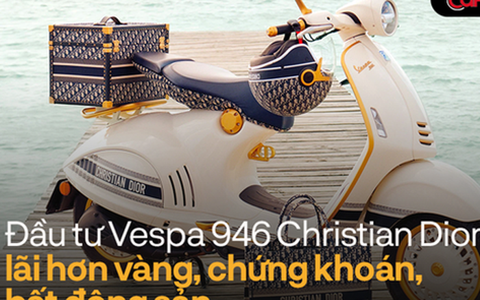 Chỉ với 9 triệu đồng bạn cũng có thể sở hữu ngay siêu xe máy Vespa 946  Christian Dior hot nhất hiện nay