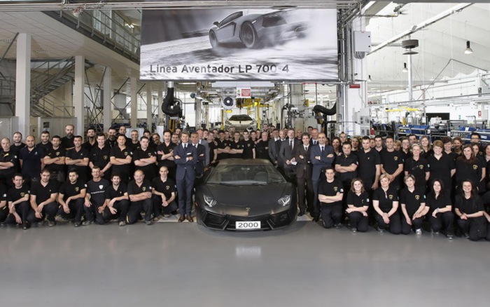 Lamborghini xuất xưởng chiếc Aventador LP700-4 thứ 