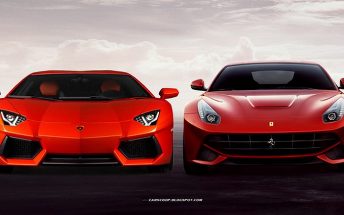 Ferrari F12 Berlinetta và Lamborghini Aventador: Ngang tài ngang sức