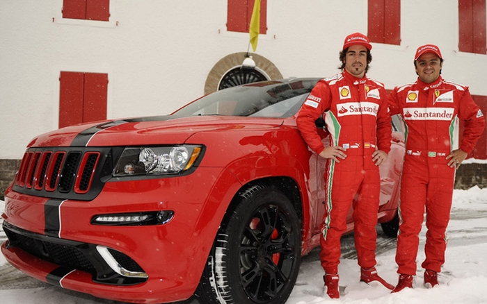Alonso y Massa reciben un Jeep Grand Cherokee SRT8 especial grand cherokee srt8 ferrari edition Alonso y Massa reciben un Jeep Grand Cherokee SRT8 especial