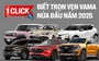 10 xe bán chạy nhất nửa đầu 2025 tại Việt Nam: Xe Hàn vắng bóng hoàn toàn, Vios là sedan duy nhất